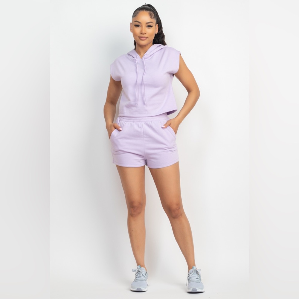 Hoodie Springtime 2pc Short Set - Picture 6 of 7
